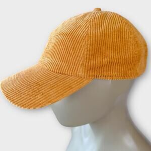 Gap Corduroy Baseball Cap Hat Adjustable Back Strap Unisex One Size Camel Brown